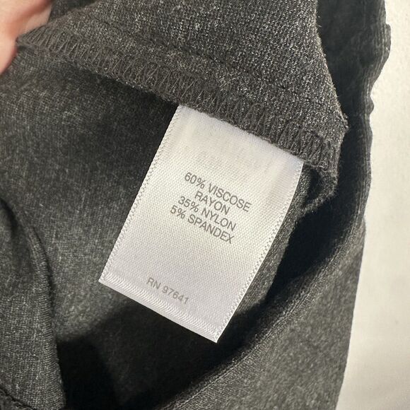 J Jill Ponte Slim Leg Charcoal Gray Pull On Pants XS Stretch Work Thick NEW - Picture 7 of 9